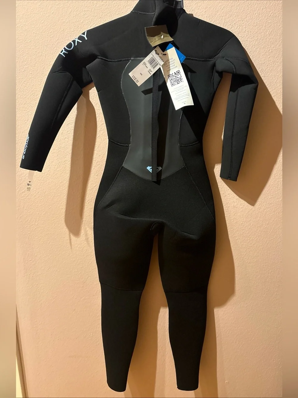 Roxy Girls Prologue Wetsuit Black Surf Swim 10G NEW Youth 10